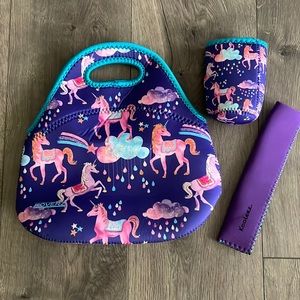 Koverz Kids Unicorn lunch Bag Set